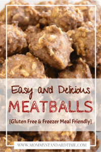 Easy and delicious gluten free meatballs - gluten free and freezer meal friendly