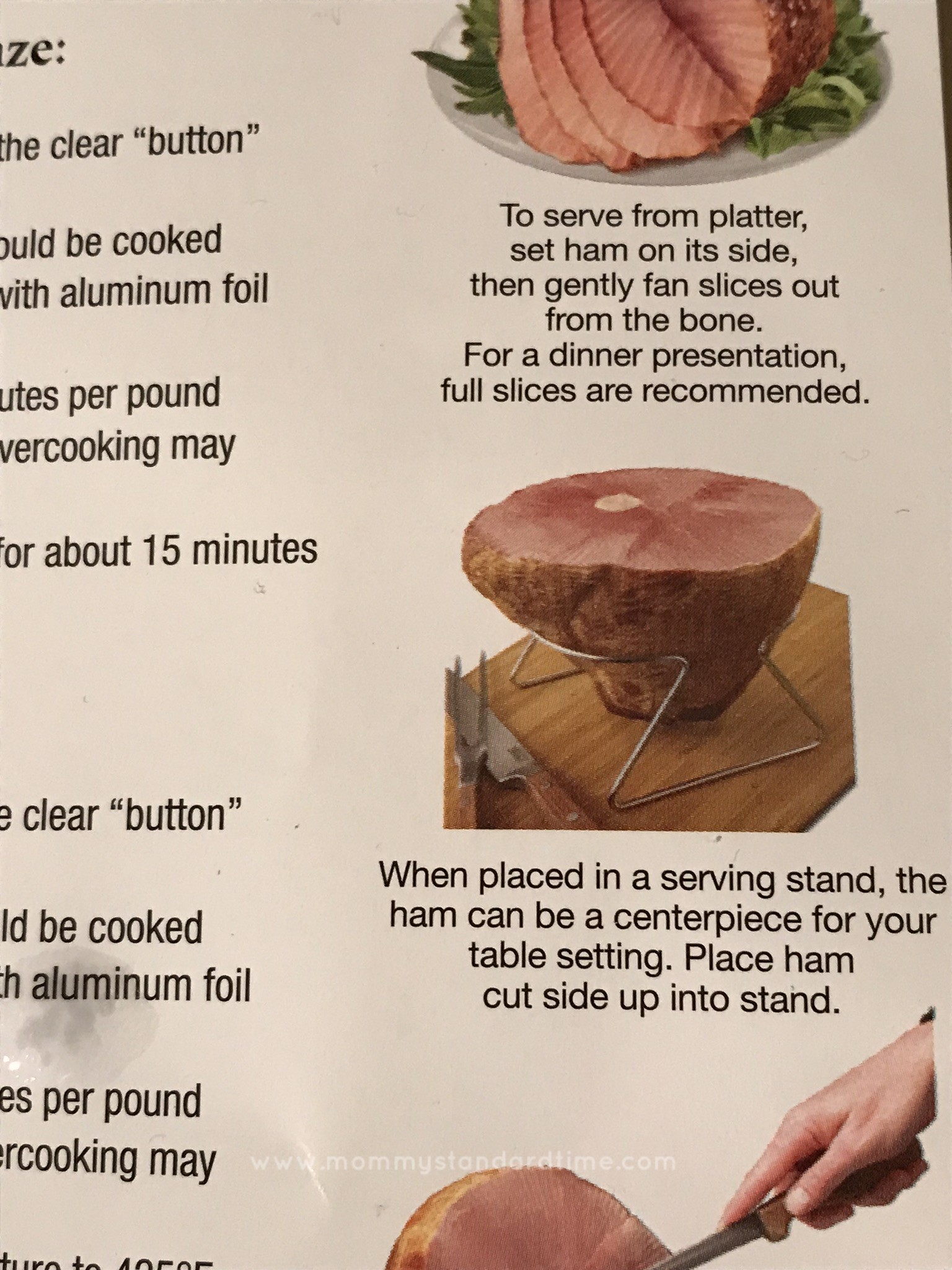 hamservingsuggestions Mommy Standard Time