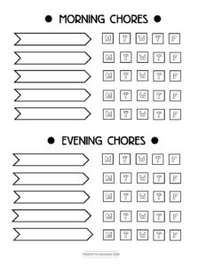 Chore Chart - Mommy Standard Time