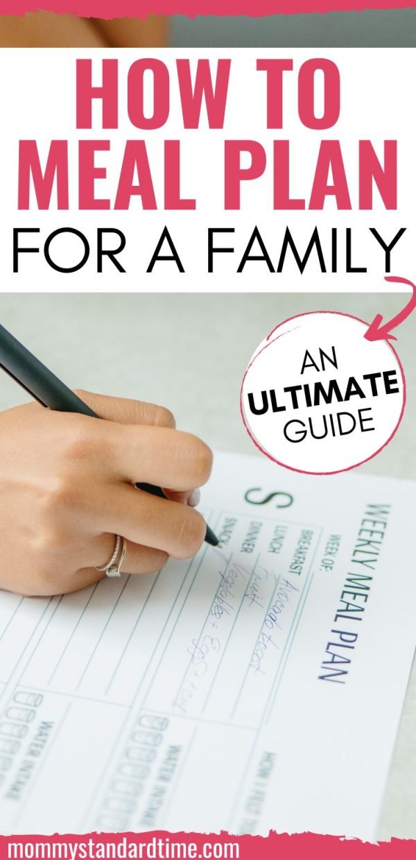 How to Meal Plan for a Family: An Ultimate Guide - Mommy Standard Time